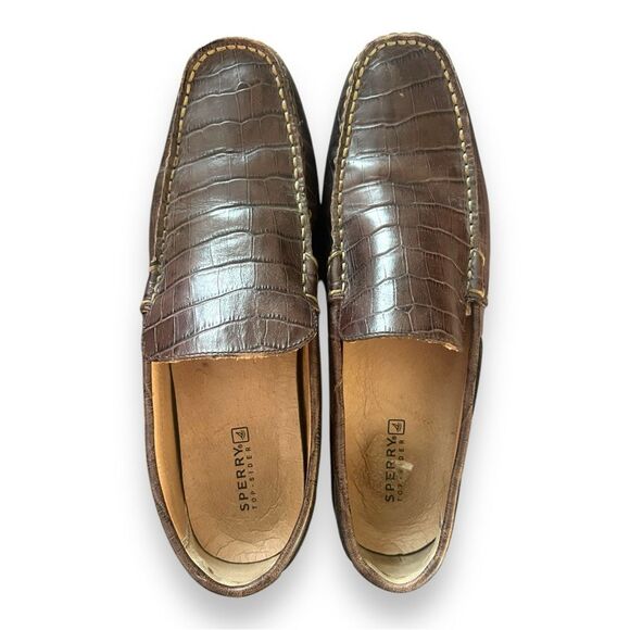 Sperry | Shoes | Sperry Topsider Crocodile Print Leather  display picture 2